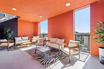 Sixth-floor resident lounge